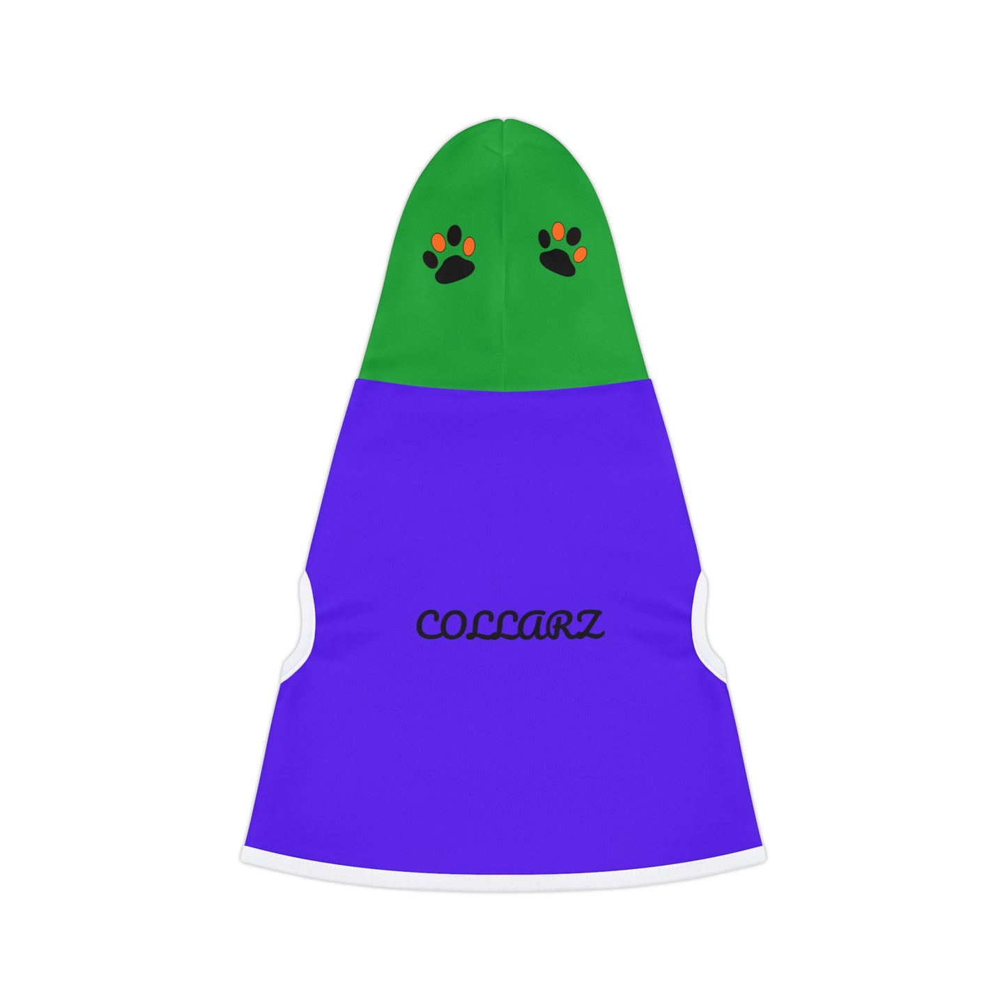 Dog Hoodie - Purple and Green Festive Pet Hoodie for Fall and Holiday Season