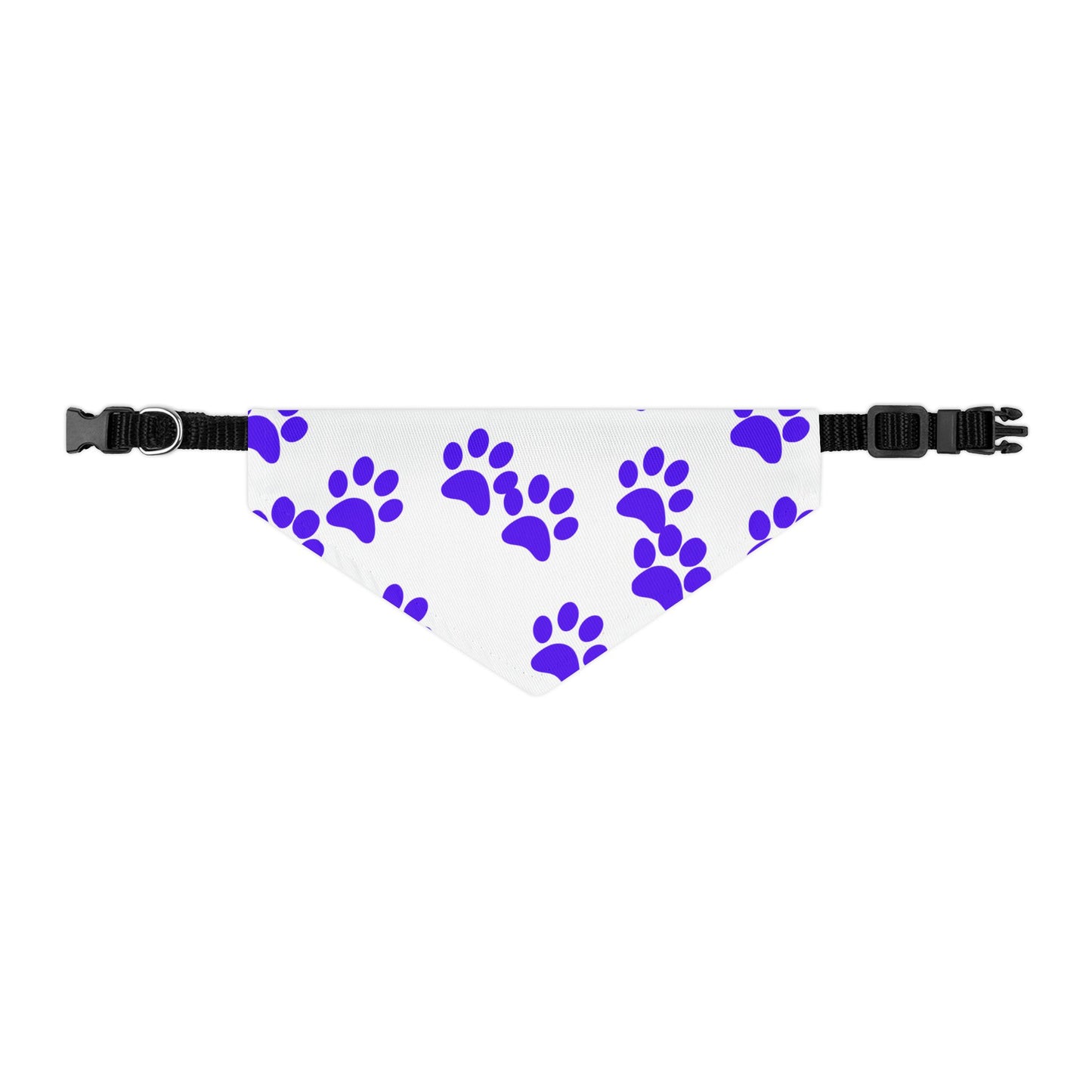 Pet Bandana Collar - Purple Paw Design